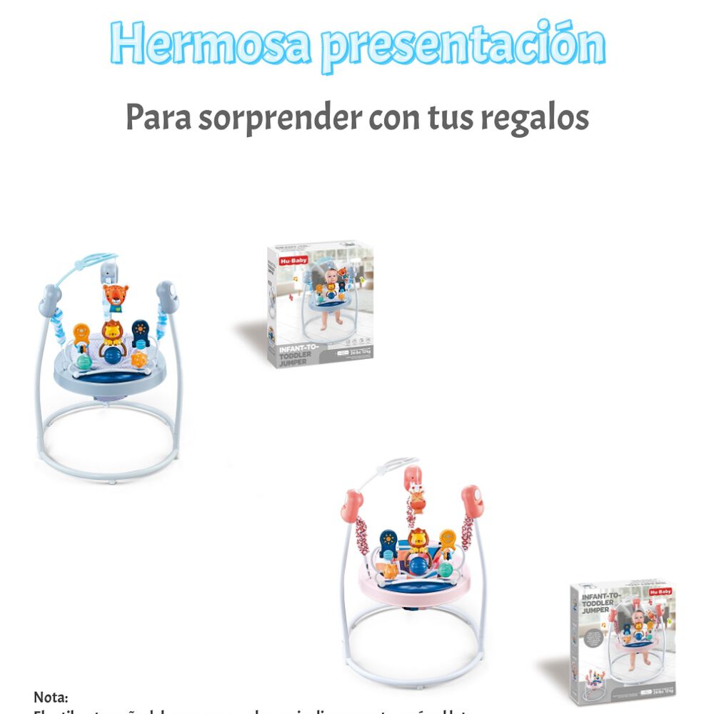 Saltar&iacute;n Centro De Actividad Musical Smile Rosado Lubabycas image number 3.0