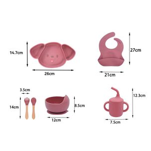 Set De Alimentación 6 Piezas Perrito Para Bebés