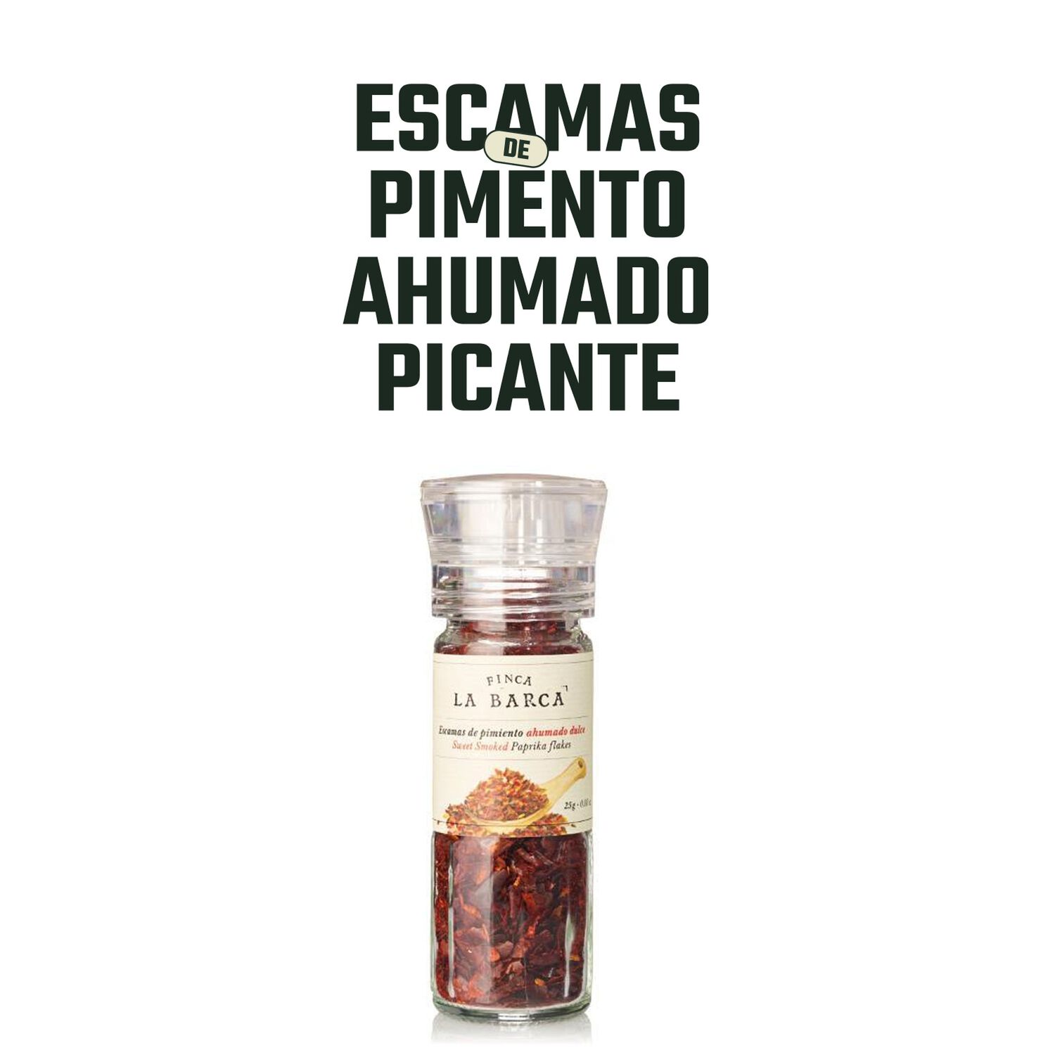 Escamas Pimiento Ahumado Picante Finca La Barca 1 X 24 Gr image number 2.0