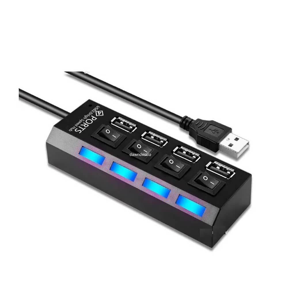 Multipuerto Hub 4 Usb Extension 4 Puertos Extensor image number 0.0