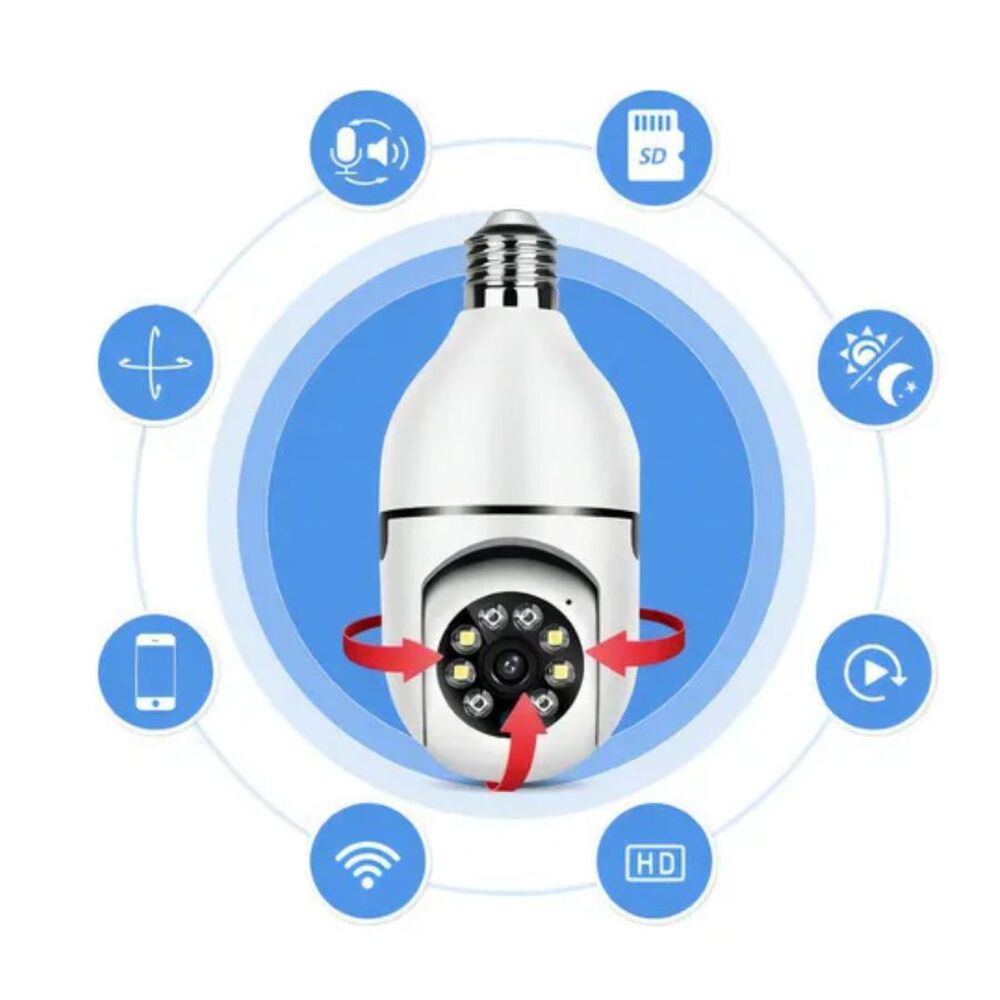 C&aacute;mara De Seguridad Aplicaci&oacute;n Wifi Ampolleta 360 image number 2.0