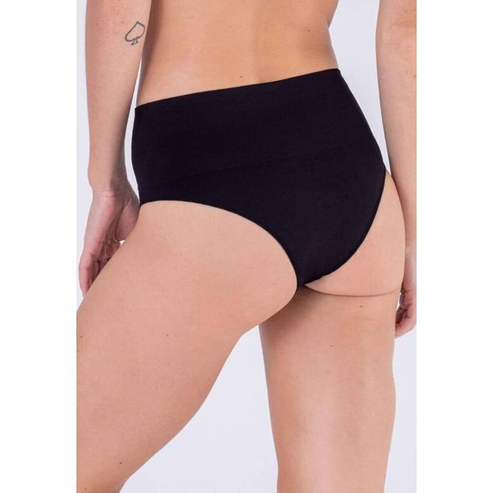 Calz&oacute;n Cintura Alta Sin Costura - Negro 2rios image number 0.0