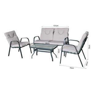 Juego De Terraza Casaideal Garden / 4 Personas