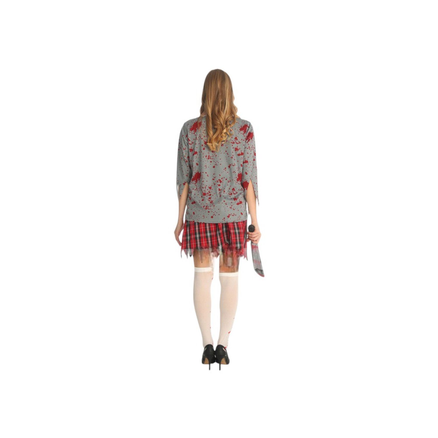 Disfraz Cosplay Zombie Femenino Escolar image number 3.0