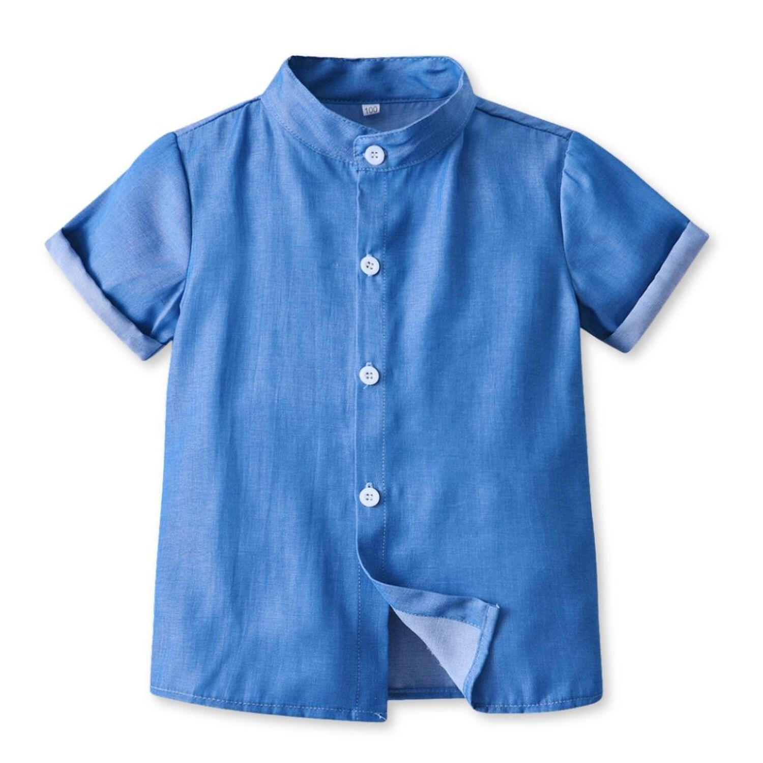 Conjunto De Vestir Ni&ntilde;o Camisa Manga Corta Y Pantal&oacute;n Corto 9 Meses A 4 A&ntilde;os Blue Set image number 3.0