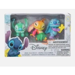 Disney Stitch Sprin Colecci&oacute;n Miniaturas 3 Figuras