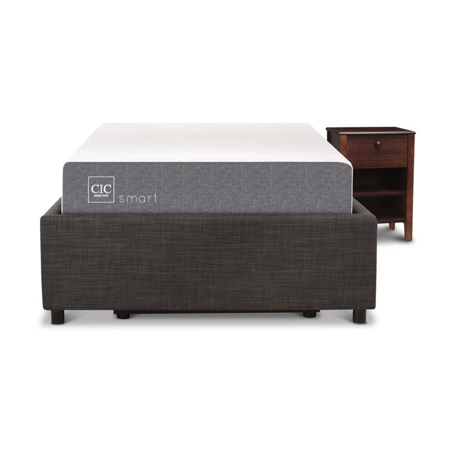 Cama Ba&uacute;l Cic Smart / 1.5 Plazas / Base Normal + Velador image number 0.0
