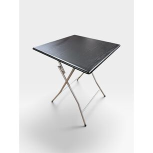 Mesa Plegable Portatil Cuadrada Multiuso Liviana Negro