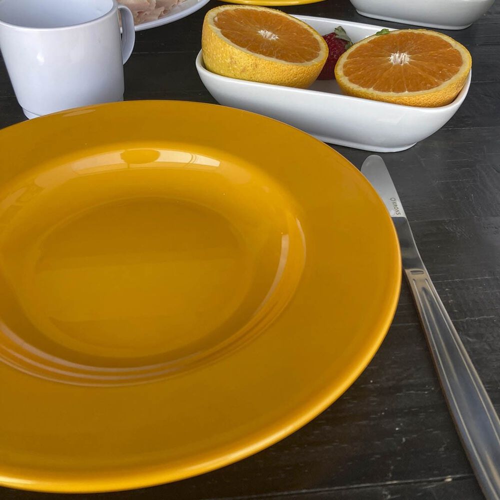 Set De 6 Plato Hondo 23cm Amarillo image number 1.0