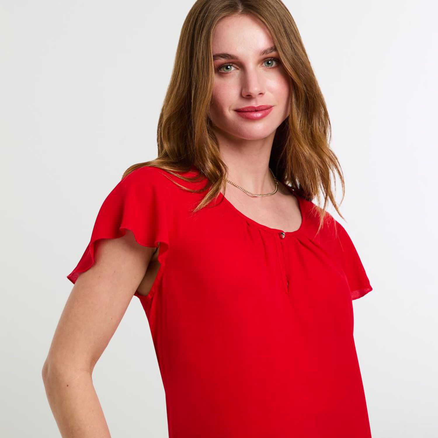 Blusa Manga Corta Cuello Redondo Mujer Lesage image number 4.0