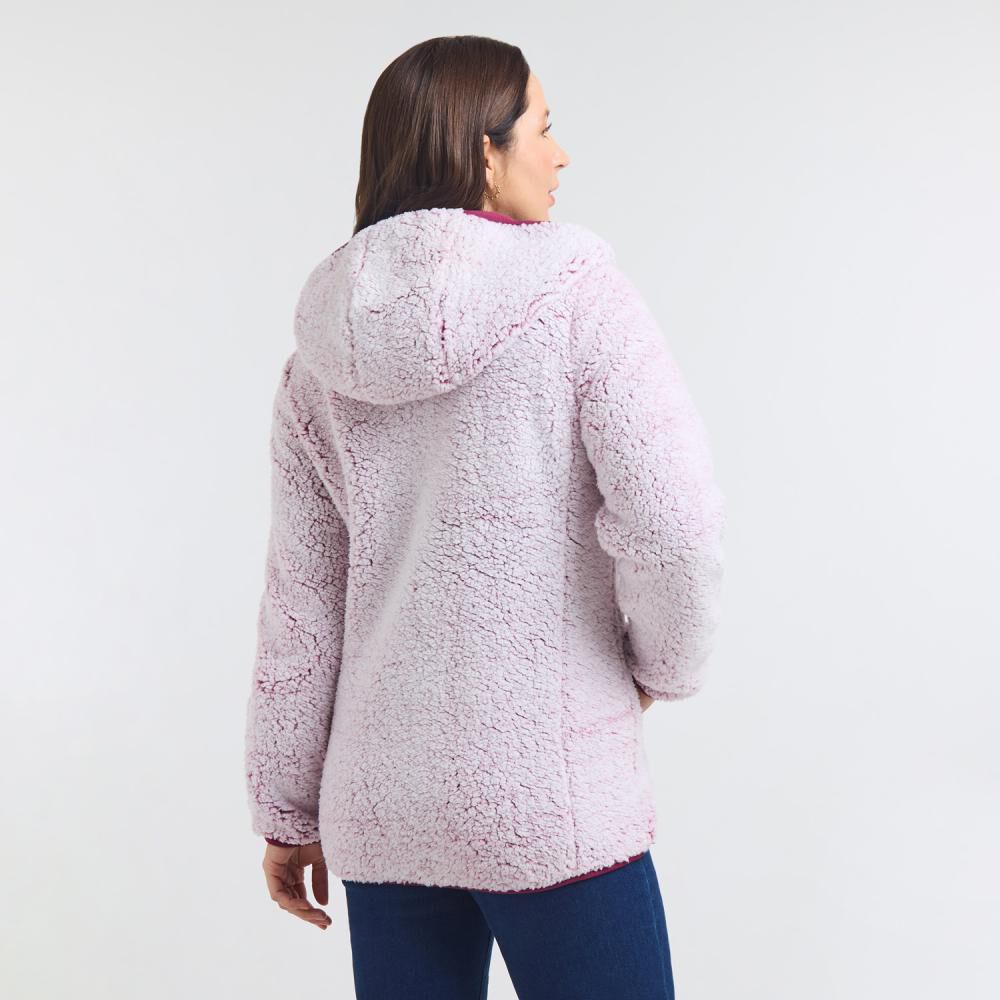 Chaqueta Sherpa Melange Cuello Alto Con Capucha Mujer Geeps image number 3.0