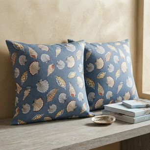 Set De 2 Cojines Repelentes 45 45 Cm Conchas Del Mar