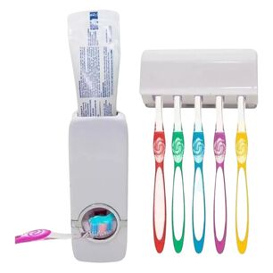 Dispensador Pasta Dental Con Porta Cepillos