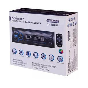 Radio De Auto Bowmann Ds-2800bt Con Usb, Bluetooth Y Lector De Tarjeta Sd