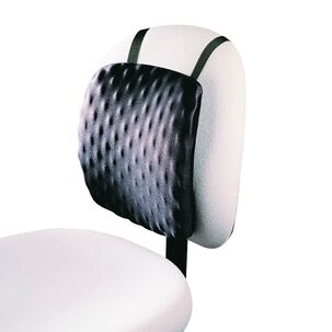 Kensington Cojín Lumbar Half Back Ergonómico Negro