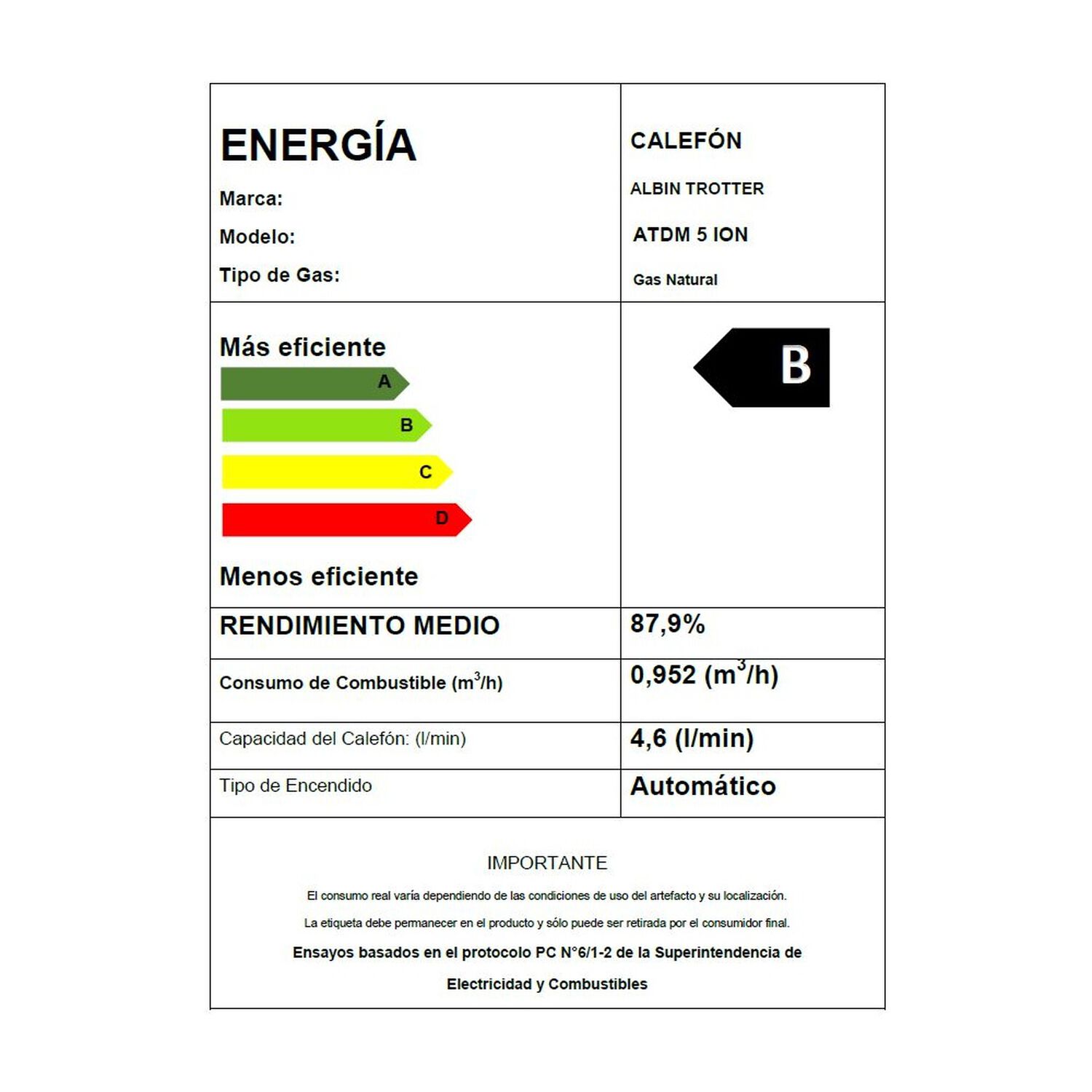 Calefont Albin Trotter 5 Litros Tiro Natural Gas Natural image number 11.0