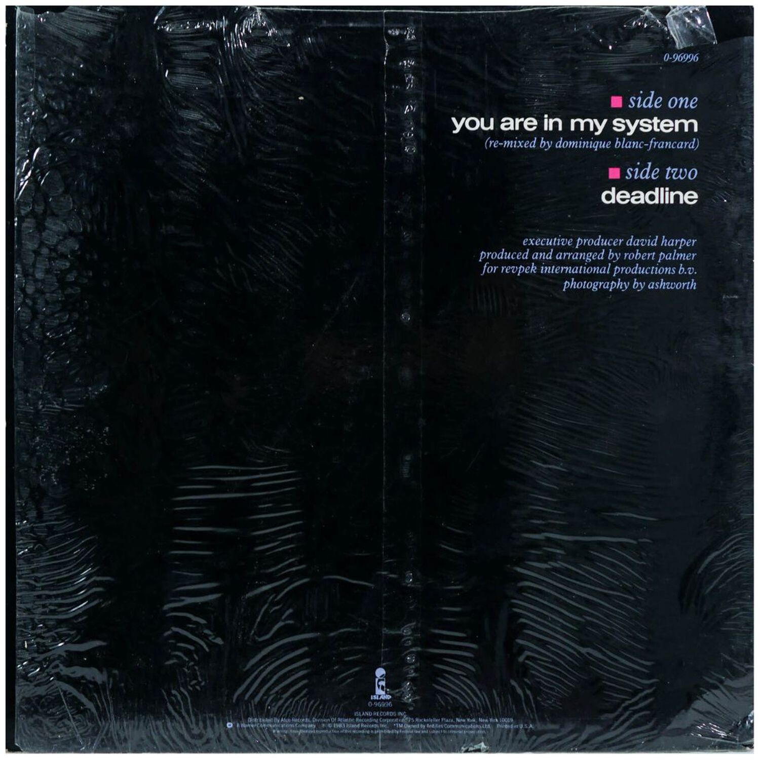 Robert Palmer - You Are In My System | 12" Maxi Single Usado image number 1.0