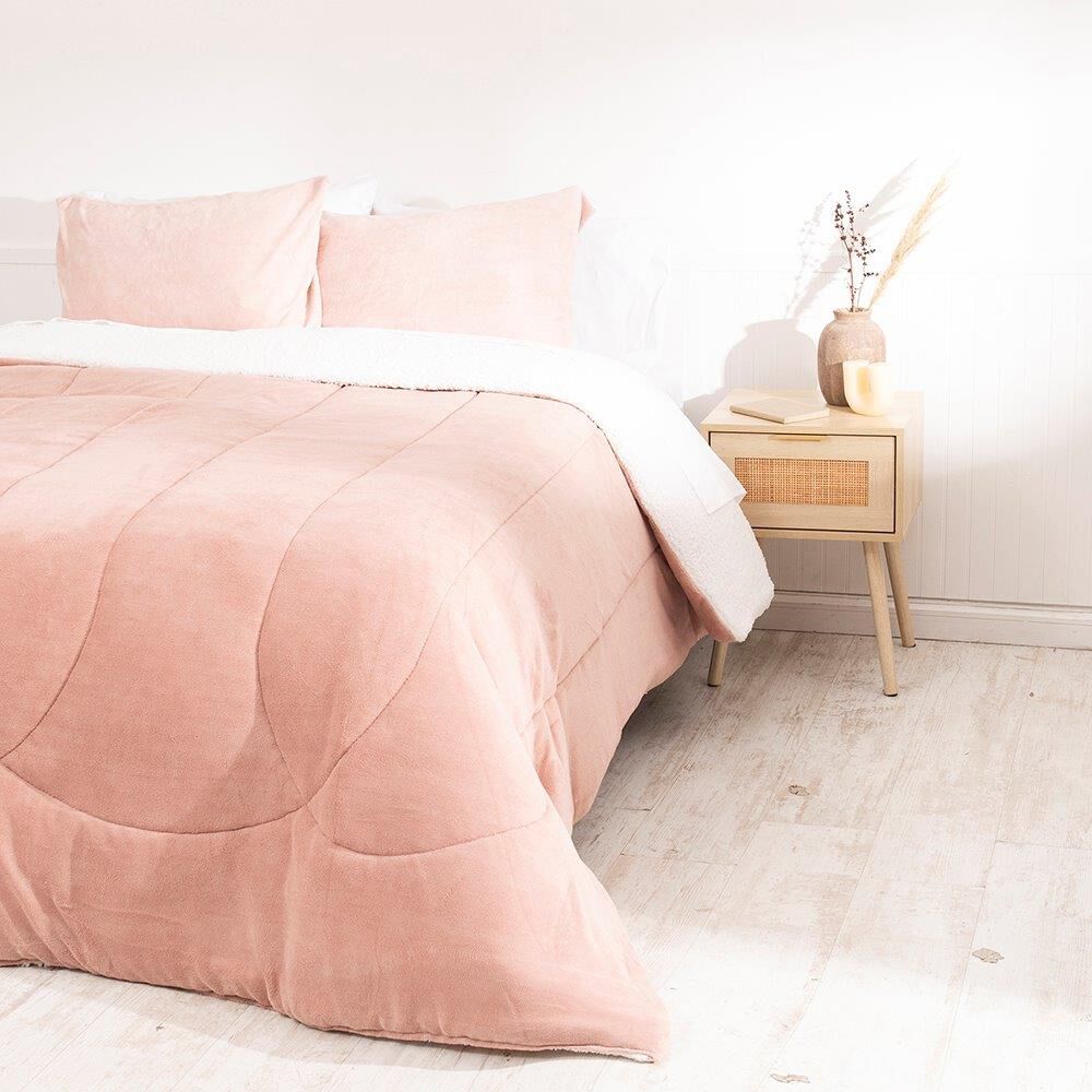 Plumon Coral Sherpa 2 Plazas Rosa image number 3.0