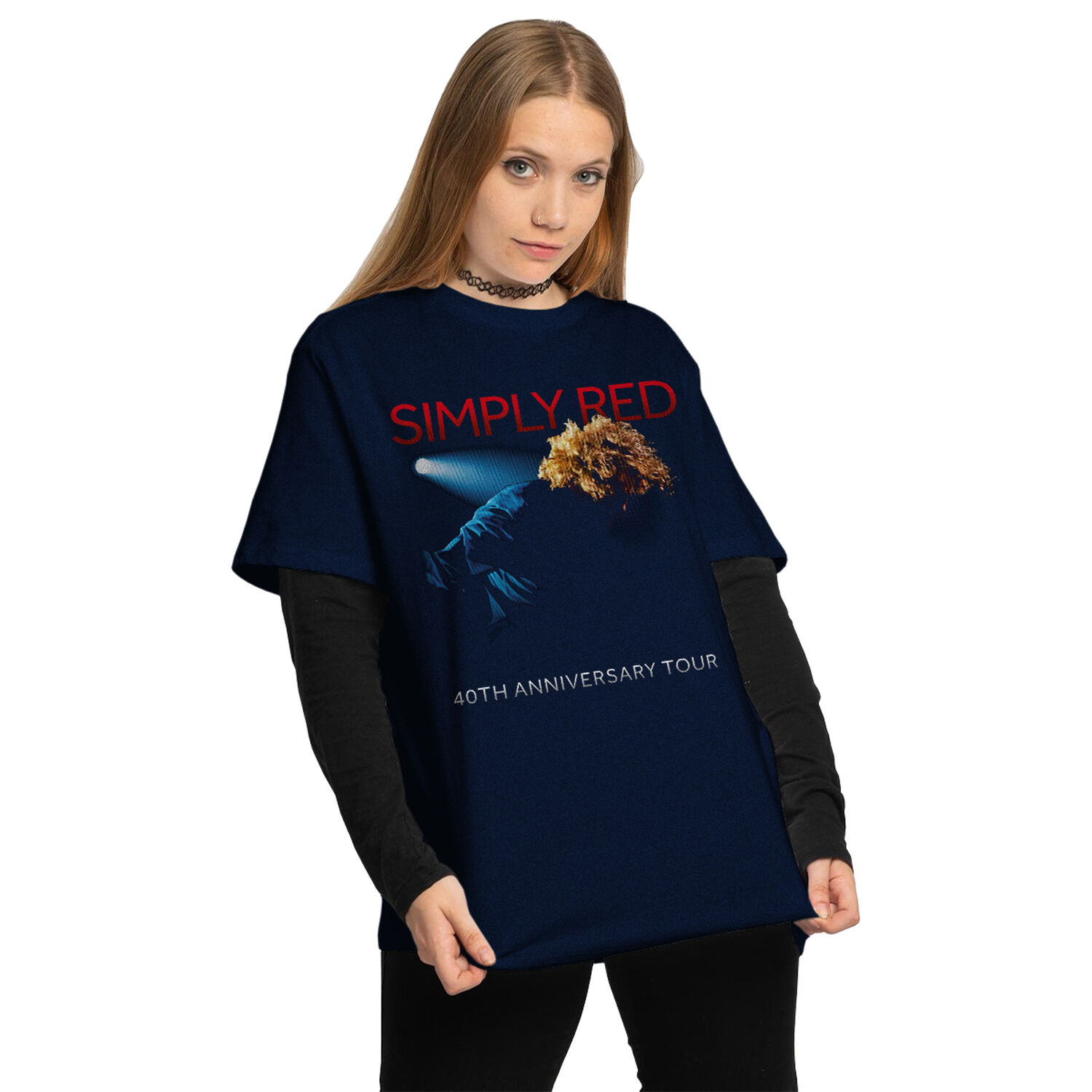 Polera Estampada 3d Simply Red 2025 Tour 40th Anniversary image number 0.0
