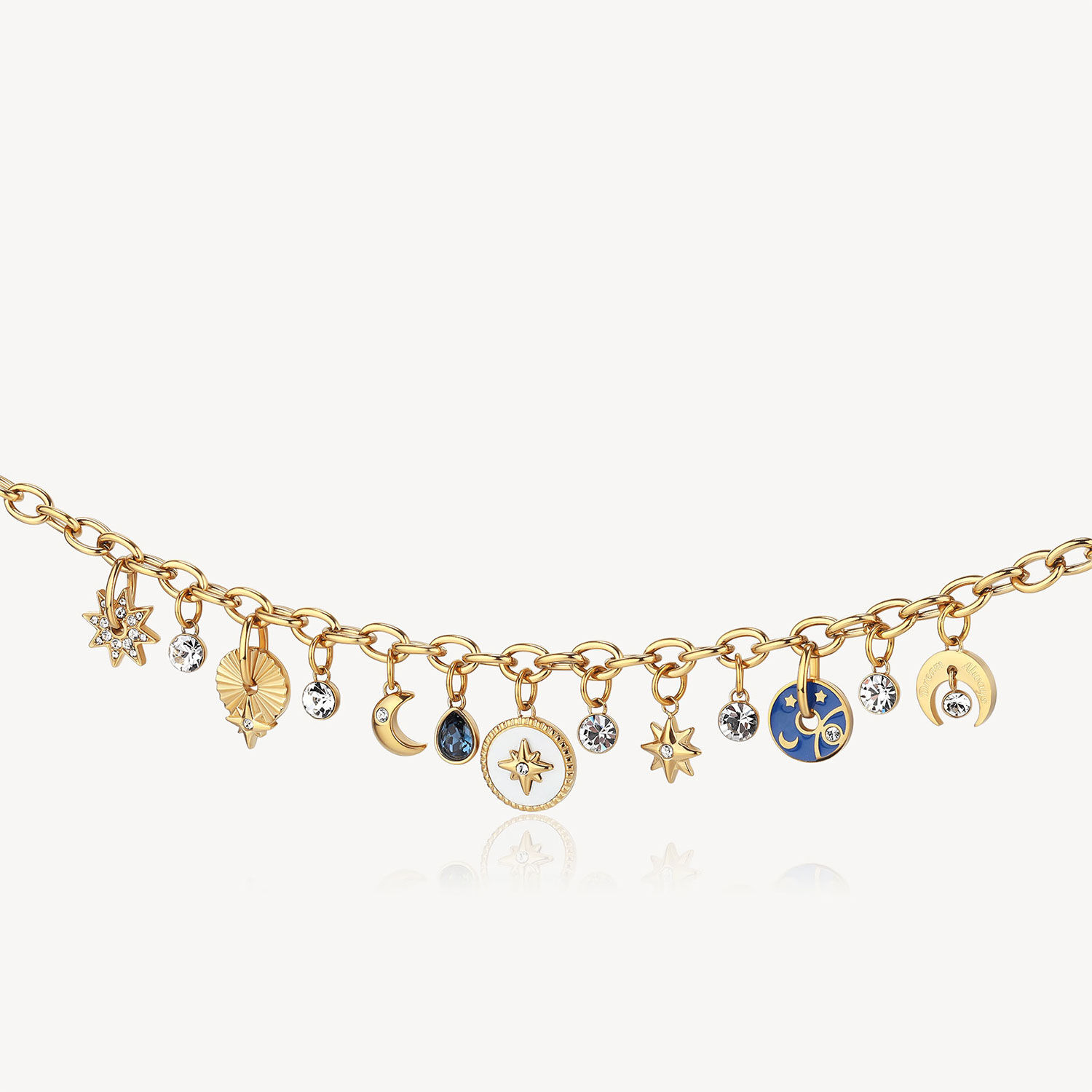 Collar Brosway Bhkn081 Dorado Mujer image number 1.0