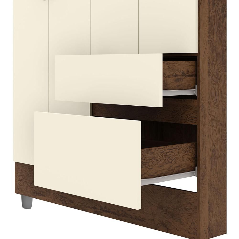 Cl&oacute;set Vekkahome Ideal / 4 Puertas / 2 Cajones image number 4.0