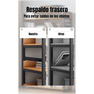 Estante Librero Repisas De 6 Niveles 174cm Caf&eacute;
