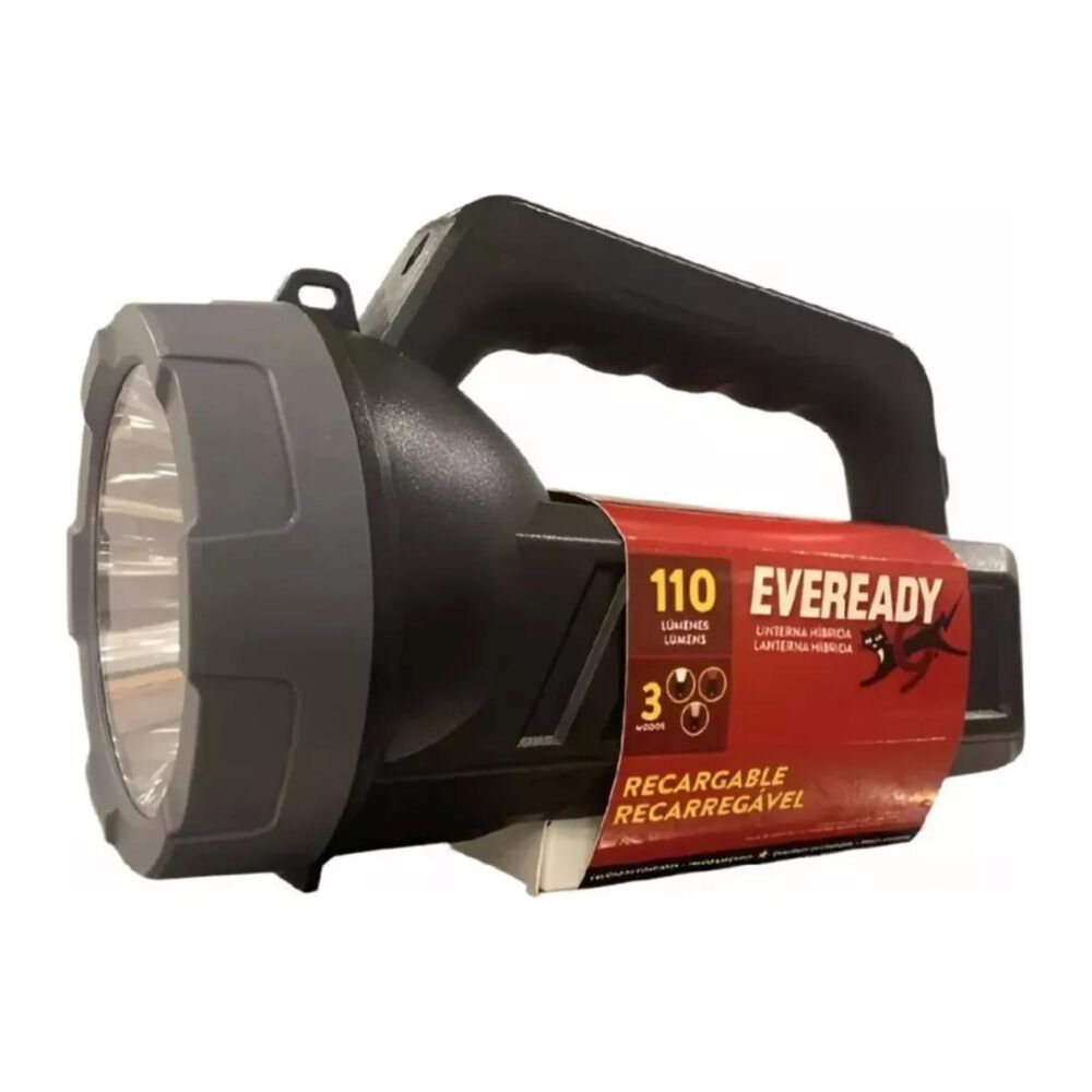Linterna Foco Led 110lm Hibrida Recargable Negro Eveready image number 1.0