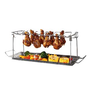 Soporte Asar Y Ahumar Alitas De Pollo Horno El&eacute;ctrico