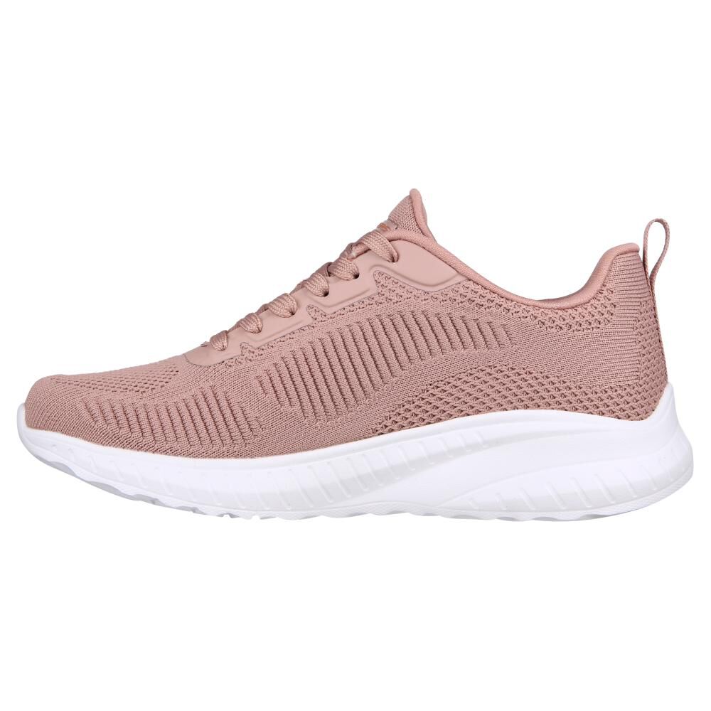 Zapatilla Urbana Mujer Skechers Bobs Squad Chaos Rosado image number 2.0
