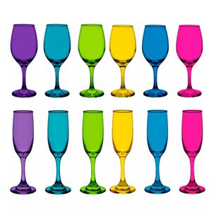 Set 6 Copa Vino + 6 Copas Champa&ntilde;a Rioja Full