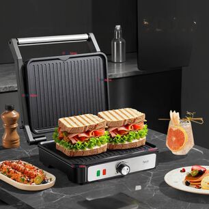 Plancha Parrillera El&eacute;ctrica 2000w Asadora Doble Cara Antiadherente