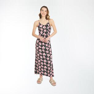Vestido Largo Estampado Sin Mangas Cuello V Mujer Freedom