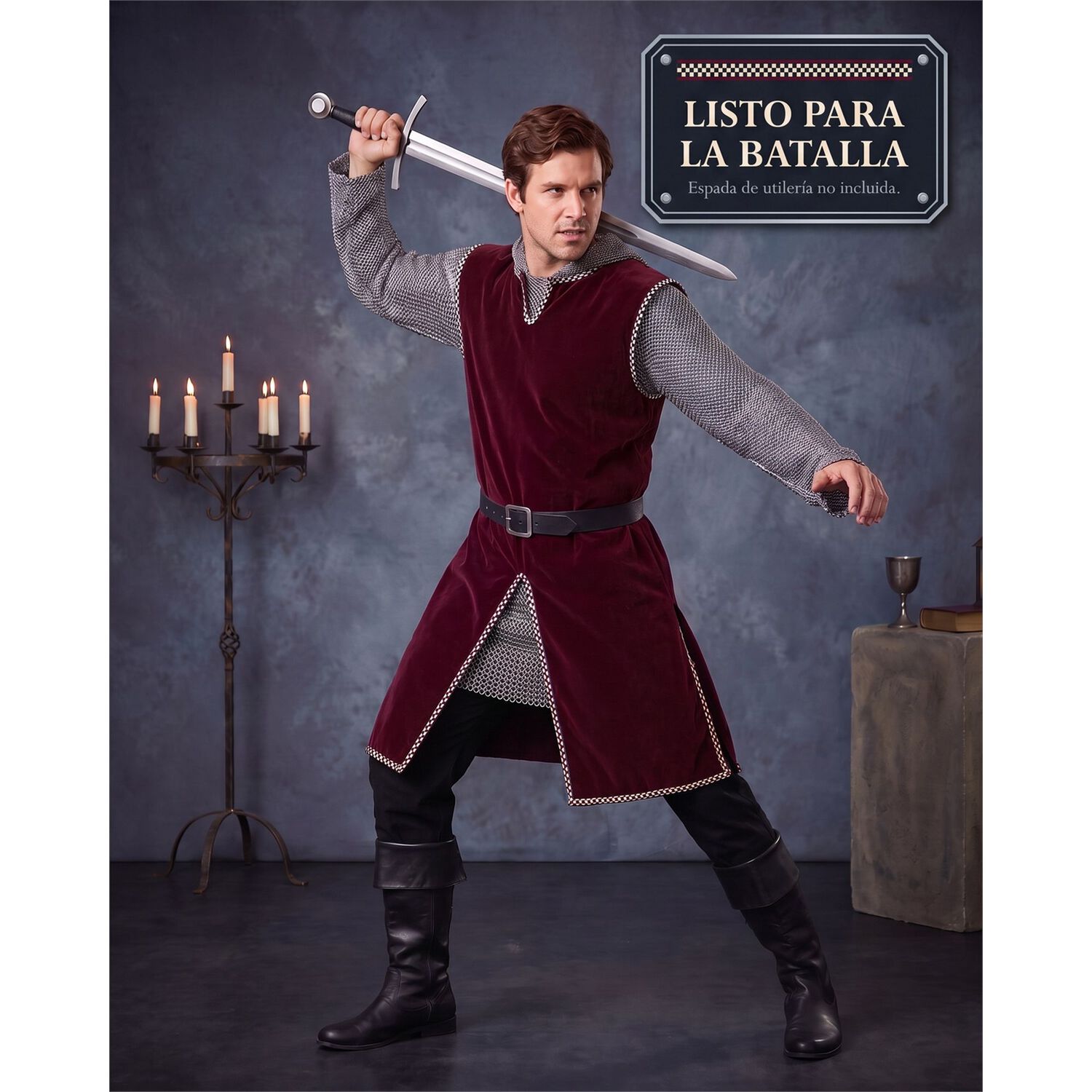Disfraz Cosplay Caballero Medieval Piquero image number 23.0