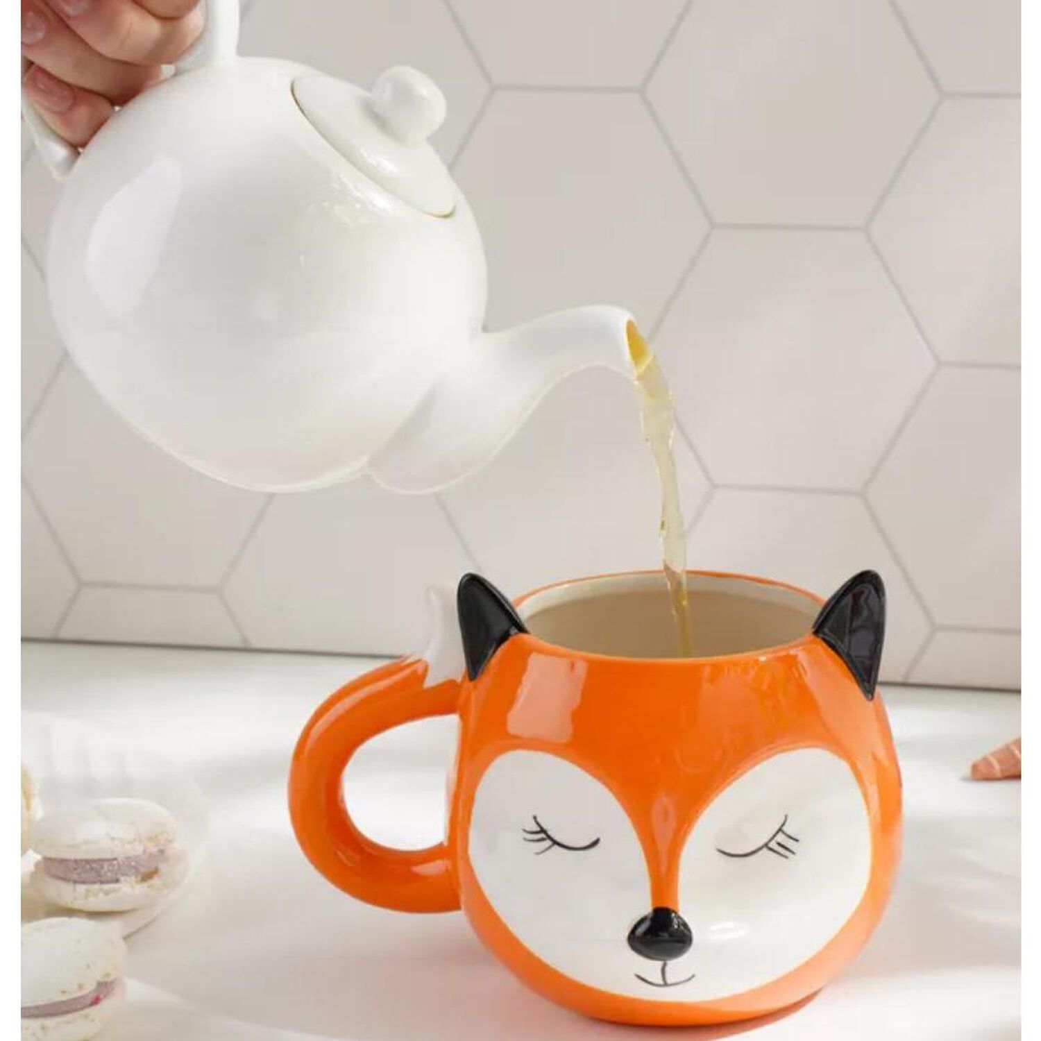 Taz&oacute;n Zorrito Fox Mug Ojos Cerrado image number 1.0