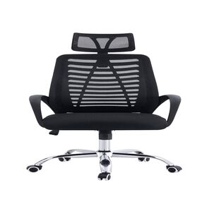 Silla De Oficina Ejecutiva Madrid Ergonomica Color Negro Bm-805 Arthome