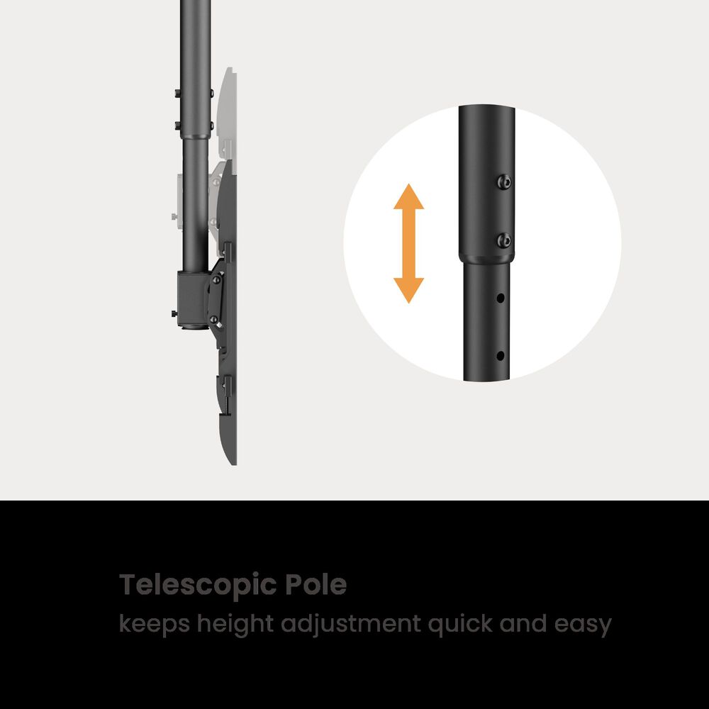 Soporte De Tv Heavy Duty Para Cielo 43"~ 86" - 360 60kg Brasforma - Sbrp1546l image number 6.0
