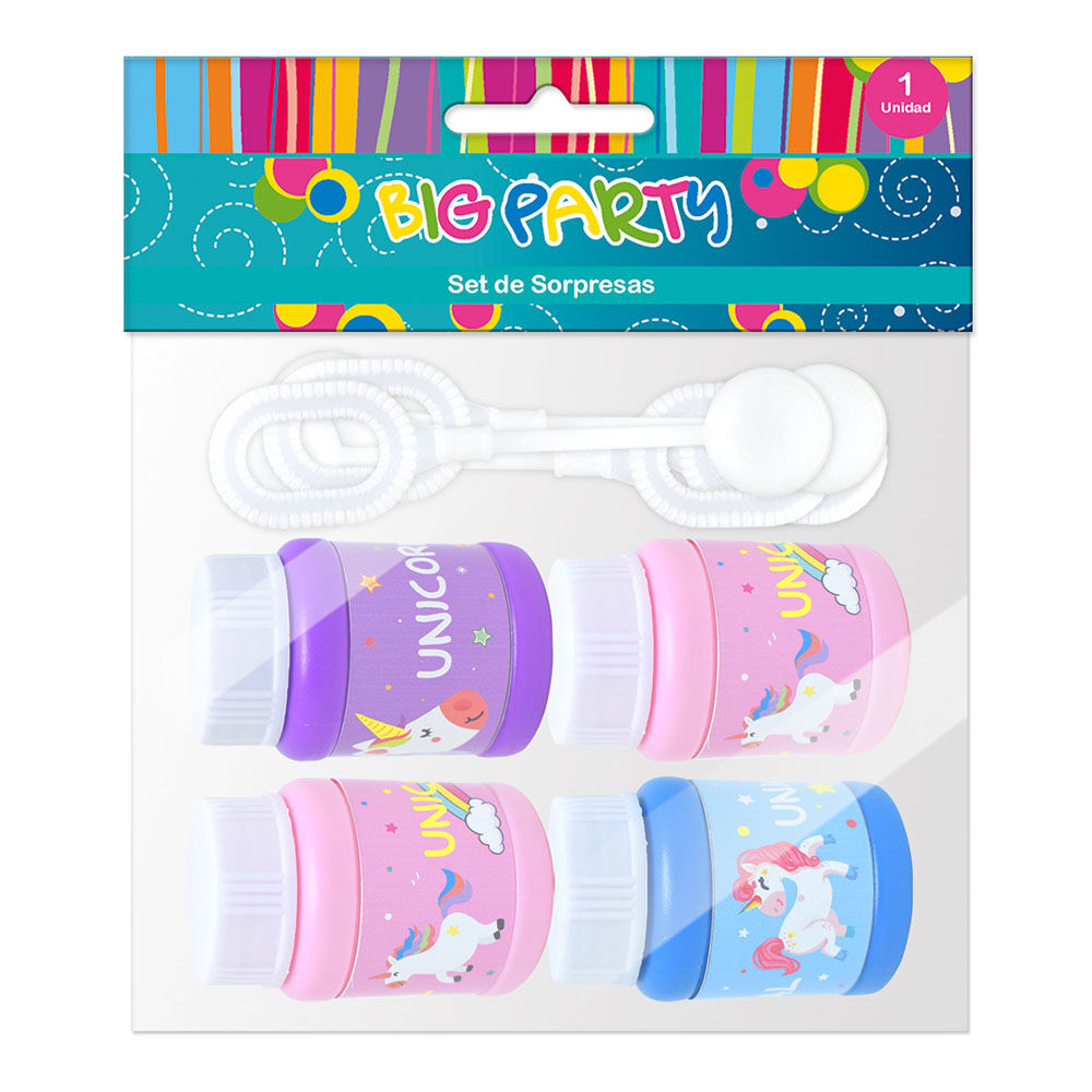 Set Sorpresas 4 Burbujas Unicornios image number 0.0