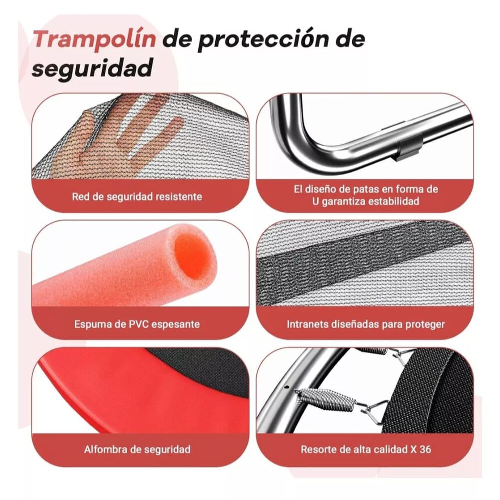Cama Elastica Con Accesorios Roja image number 2.0