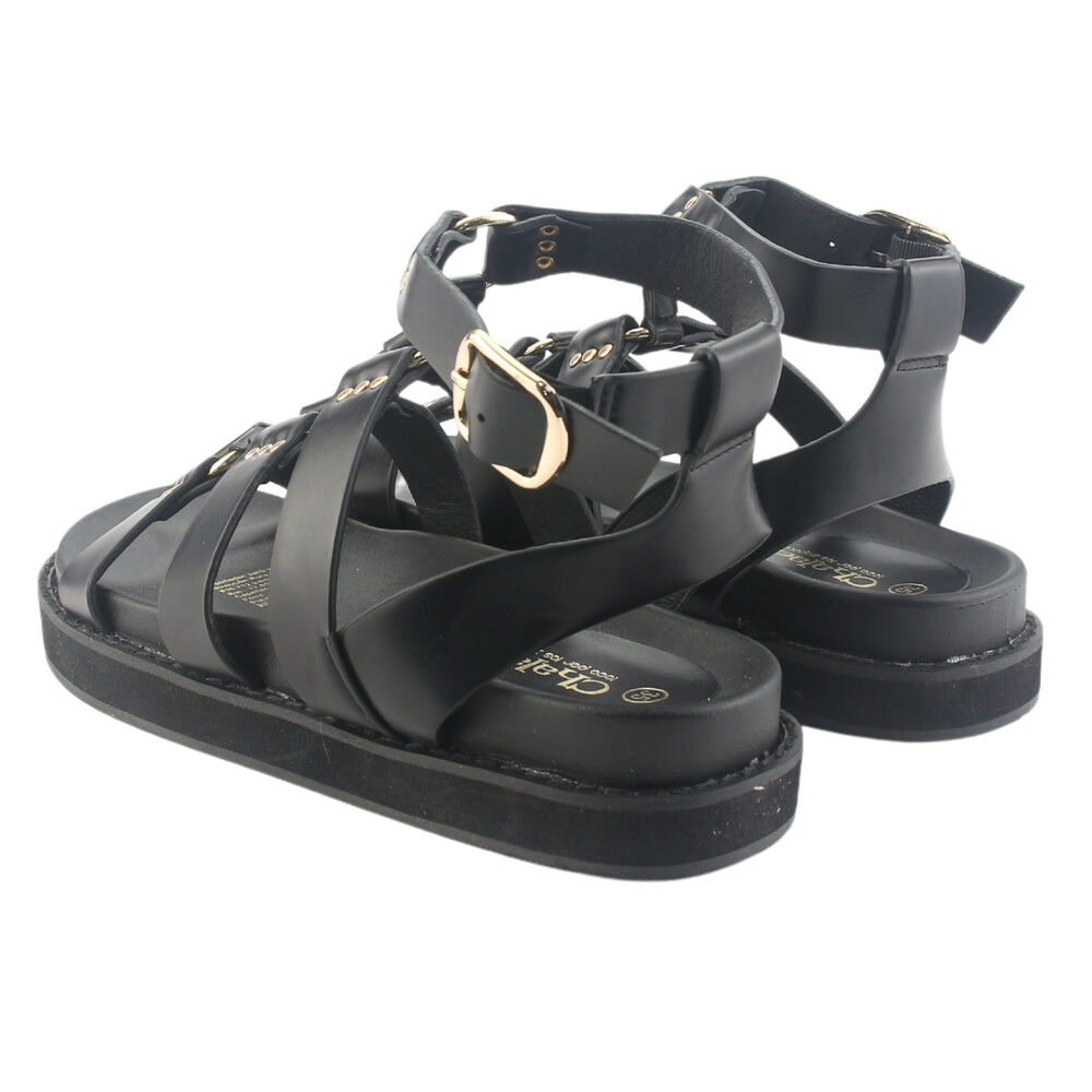Sandalia Chalada Mujer Viva-10 Negro Casual image number 5.0
