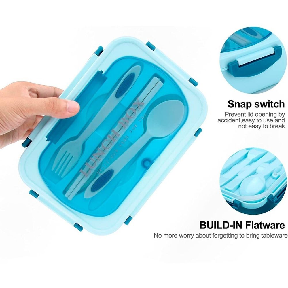 Lonchera Hermética 3 Compartimentos Con Cubiertos Incluidos image number 4.0