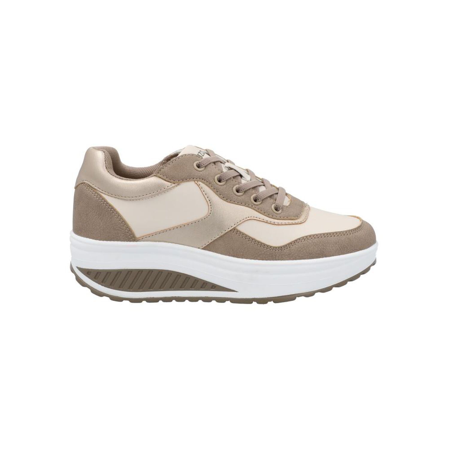 Zapatilla Urbana Mujer Azaleia Whitney Beige image number 1.0