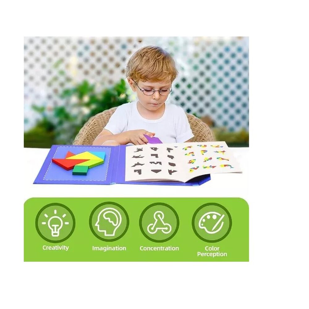 Rompecabezas Magnéticos 3d Tangrama Montessori Didáctico image number 7.0