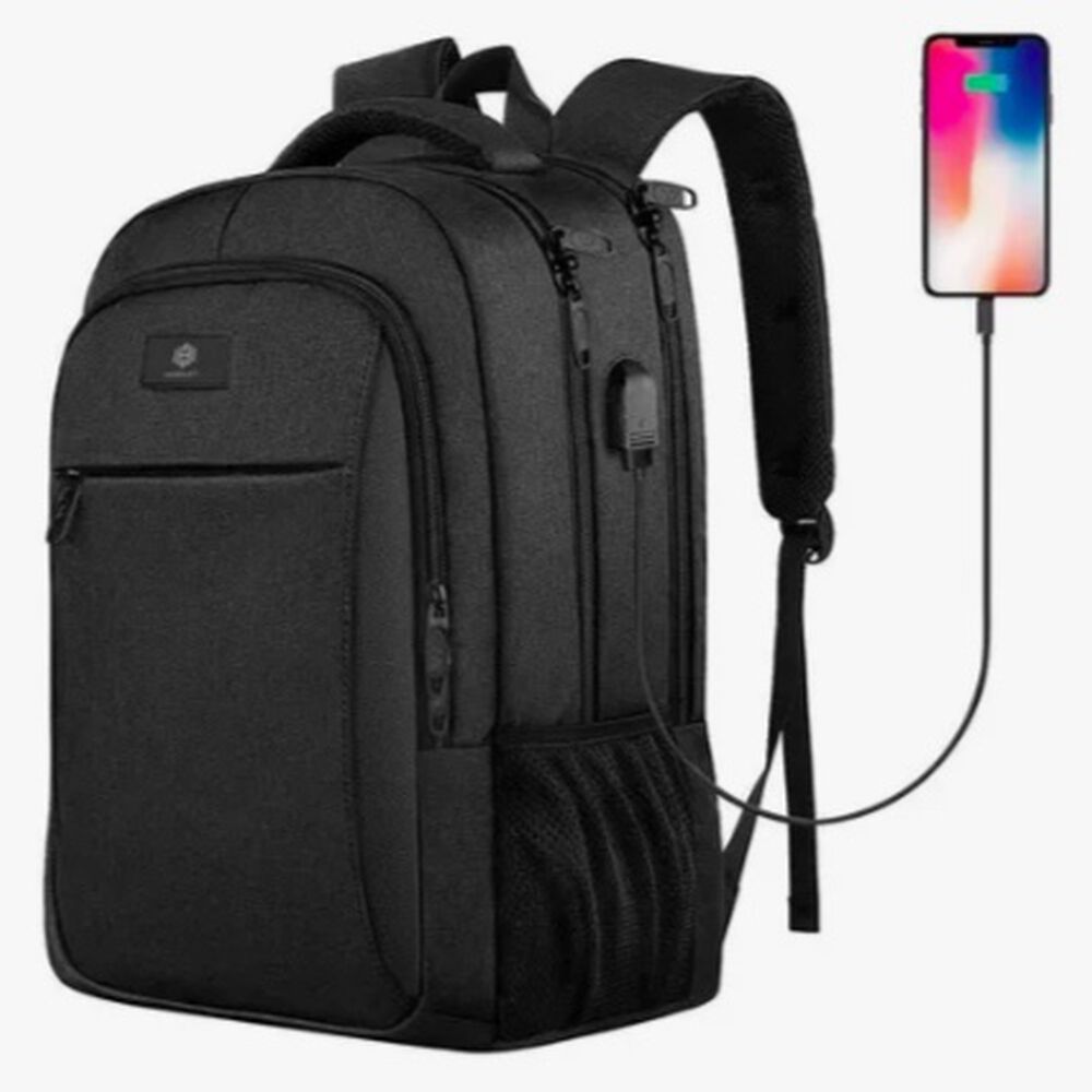 Mochila Notebook Antirrobo Negra image number 0.0