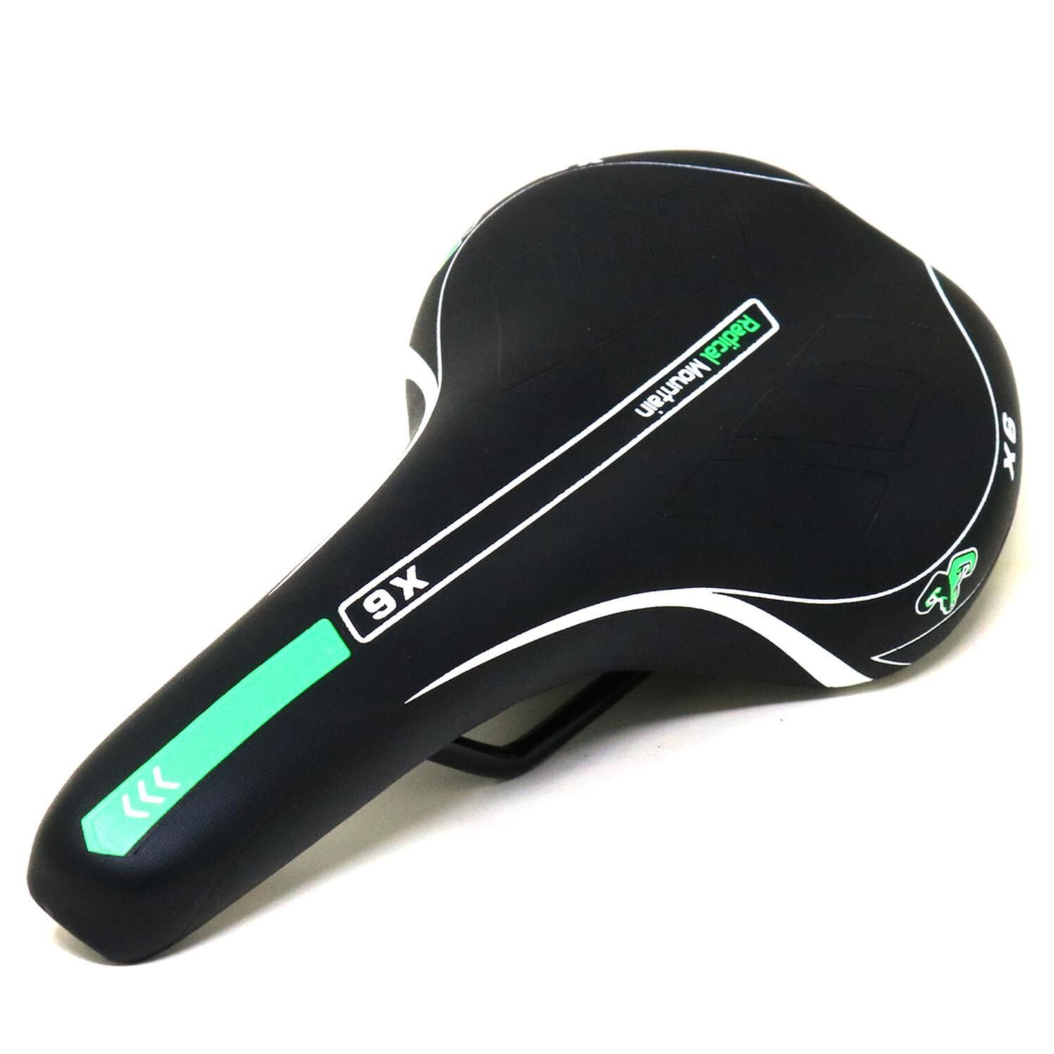 Asiento Mtb Negro/verde Radical Mountain image number 1.0