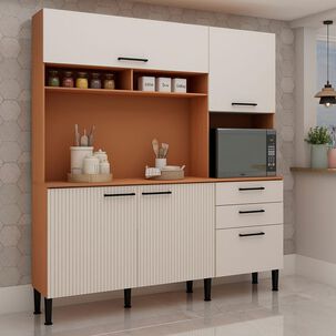 Vekkahome Mueble De Cocina Vekkahome Fiori / 5 Puertas / 2 Cajones