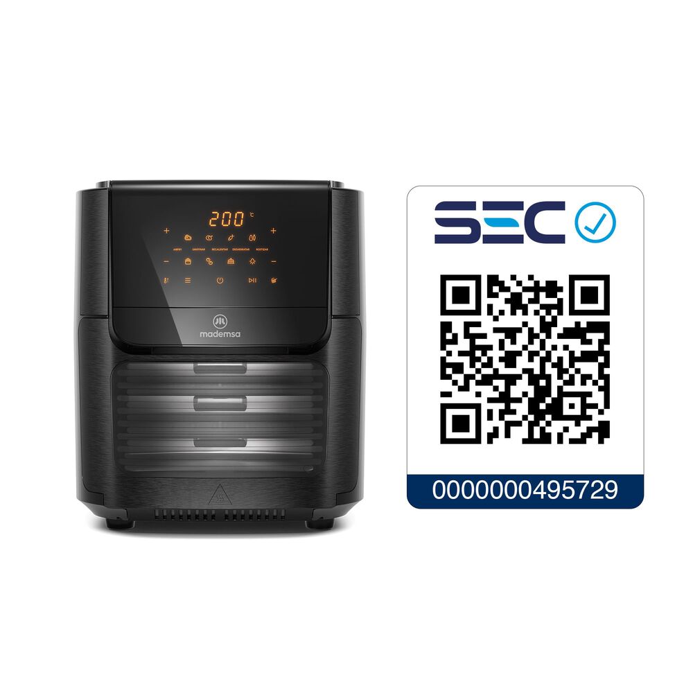 Freidora De Aire Mademsa 12l Panel Digital 1700w Maf90 image number 17.0