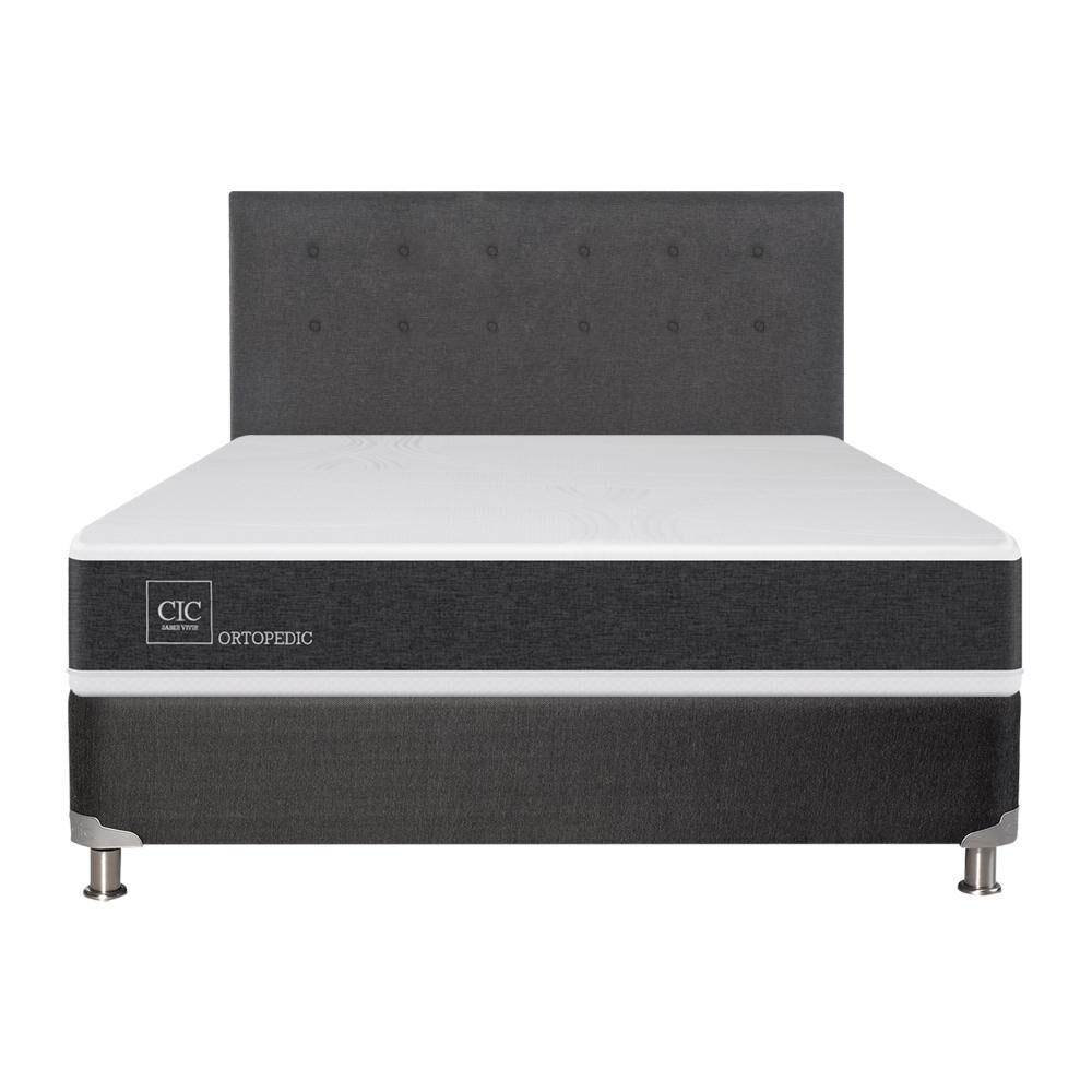Box Spring Cic Ortopedic / 2 Plazas / Base Normal + Respaldo image number 0.0