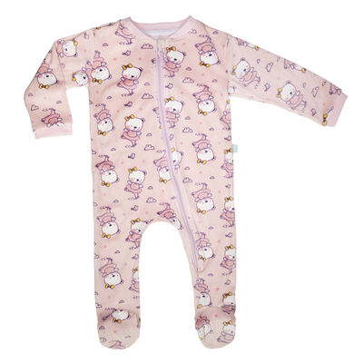 Piezas Pijama Suavecito Bambino Creations Osita Rosado