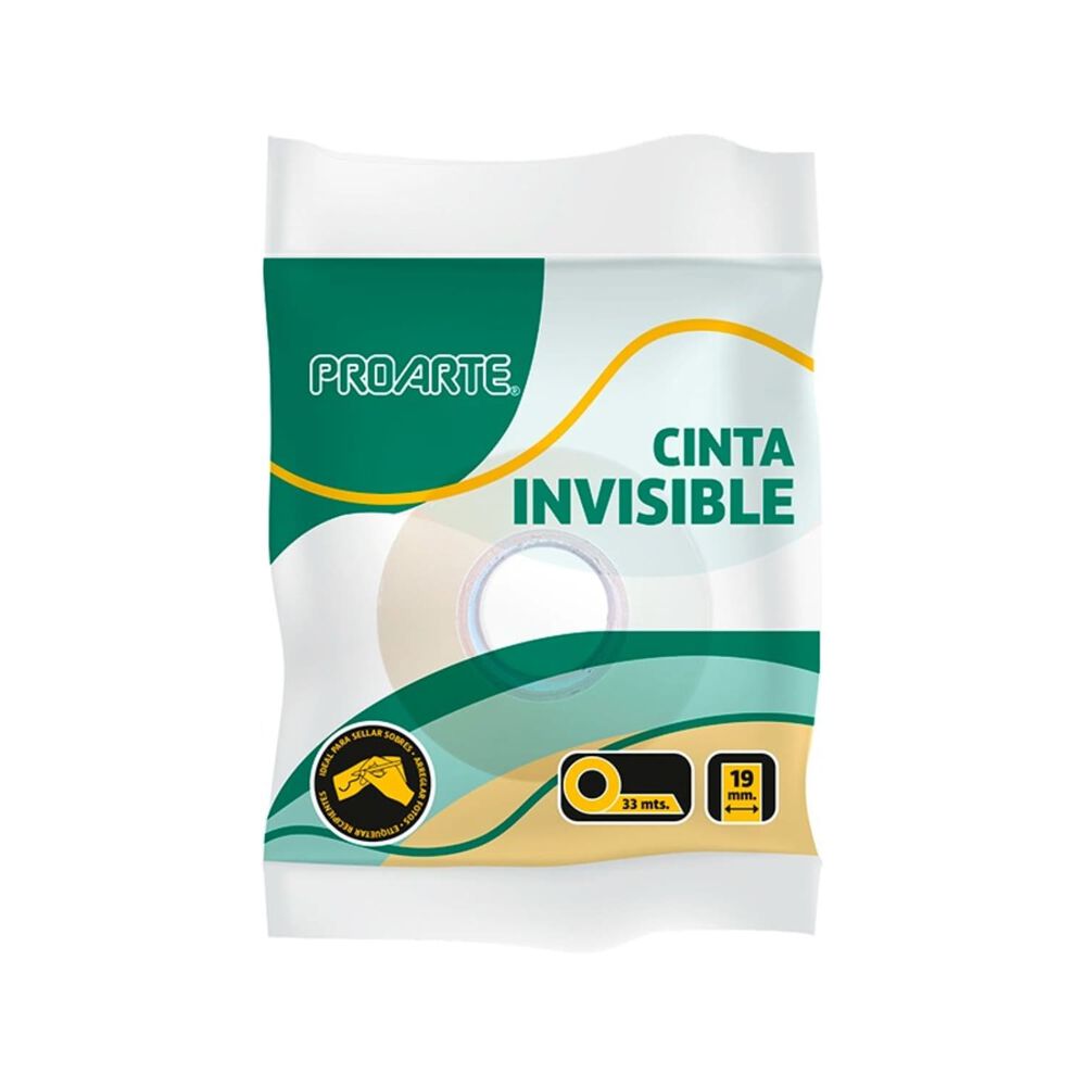 Pack X 4 Cinta Invisible Formato Bolsa 19mmx20mts Proarte image number 0.0