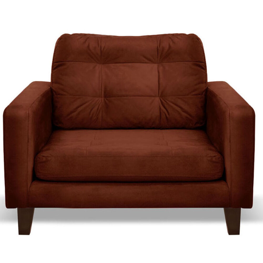 Sofa Napoles 1 Cuerpo Tela Velvet Chocolate image number 0.0